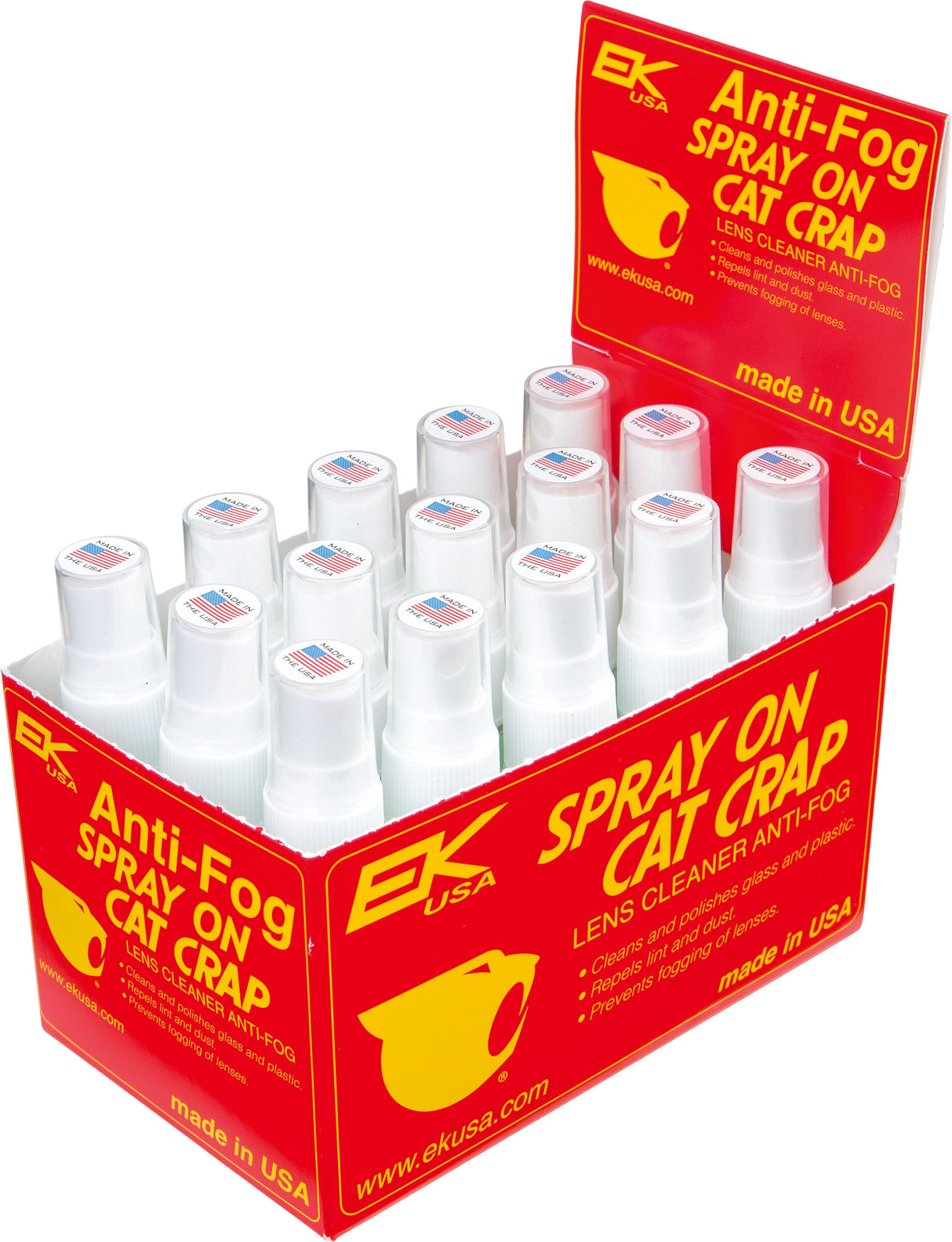 CAT CRAP Anti-Fog Lens Cleaner Spray On 1oz 15/Pk Display 10851