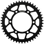 SUPERSPROX Rear Sprocket Steel 46t-520 Blk Hon/Kaw/Yam RFE-486-46-BLK