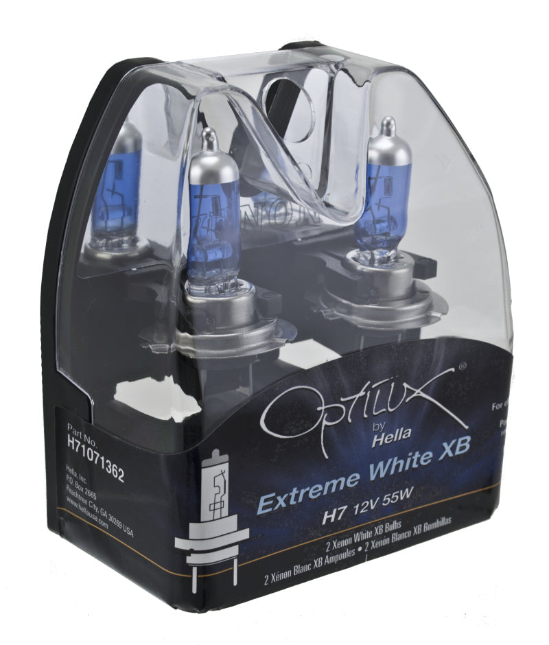 Hella Optilux 12V/55W H7 Extreme Blue Bulb (Pair) LAH71071362