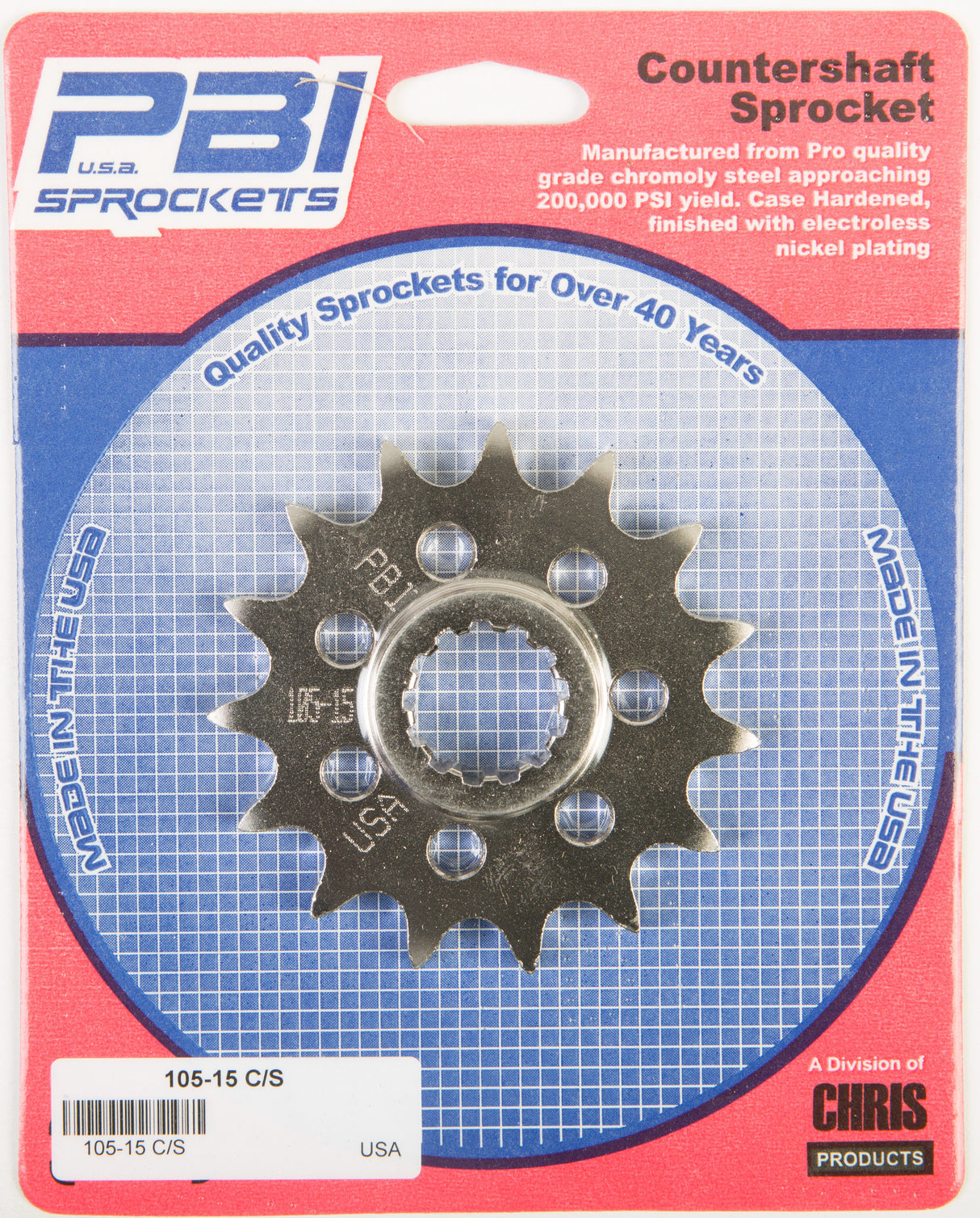 PBIFront Cs Sprocket Steel 15t-520 Yam105-15