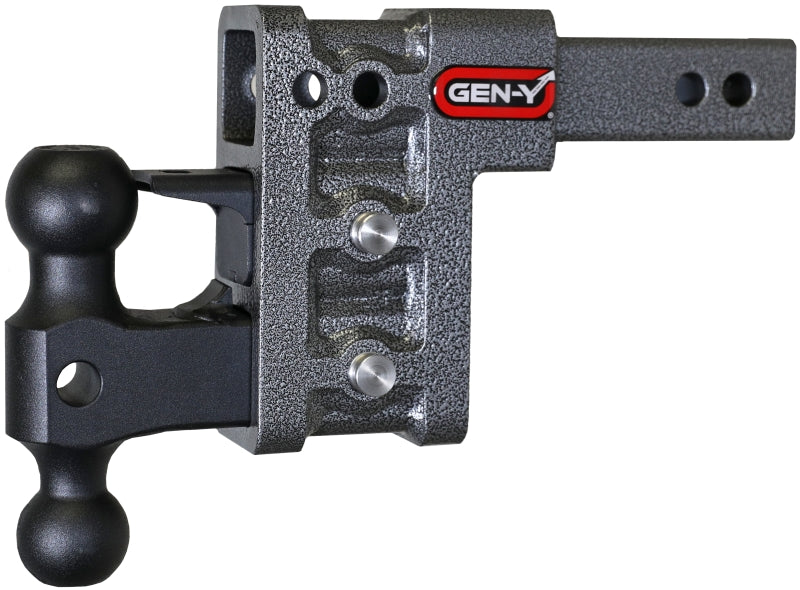 Gen-Y Mega Duty 2in Shank 5in Drop 2K TW 16K Hitch w/GH-051 Dual-Ball/GH-032 Pintle Lock GH-523