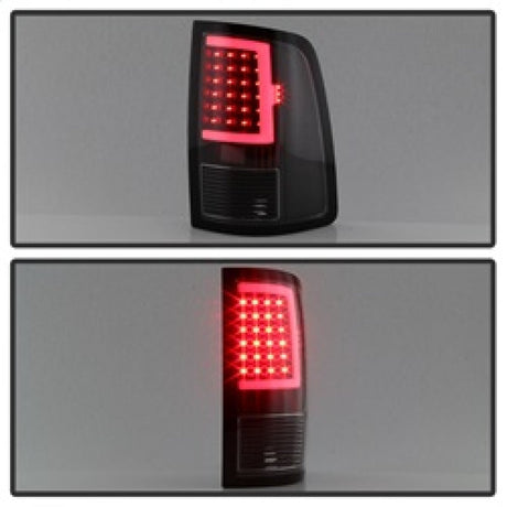 xTune 13-18 Dodge Ram 1500 LED Tail Lights - Black (ALT-ON-DRAM13V2-LBLED-BK) 9041013