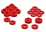 Energy Suspension Cj5-7 Body Mounts - Red 2.4103R