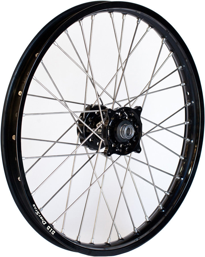 DUBYA Front Wheel 1.60 X 21 Black Hub Black Rim 56-4104BB