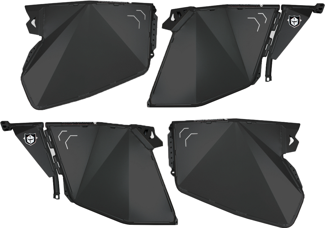 PRO ARMOR Traditional Half Doors Solar Black Pol P144D000SLR