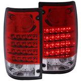 ANZO 1989-1995 Toyota Pickup LED Taillights Red/Clear 311043