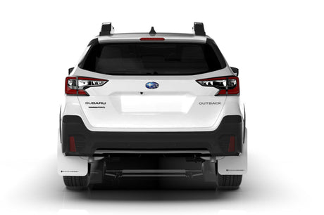 Rally Armor 20-22 Subaru Outback Black UR Mud Flap w/ White Logo MF66-UR-BLK/WH