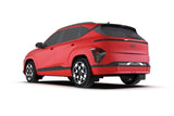 Rally Armor 2024 Hyundai Kona EV Black UR Mud Flap - White Logo MF113-UR-BLK-WH