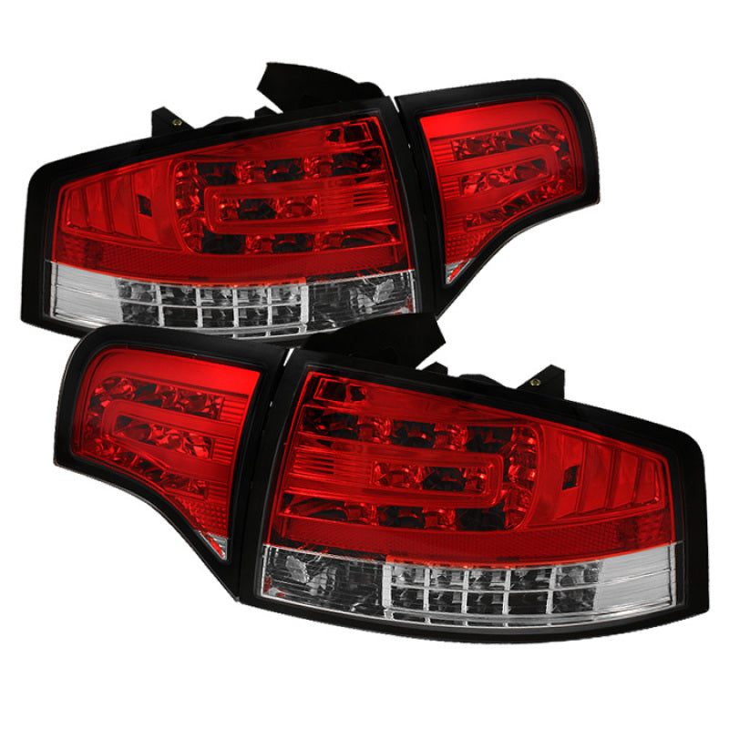 Spyder Audi A4 4Dr 06-08 LED Tail Lights Red Clear ALT-YD-AA406-G2-LED-RC 5029294