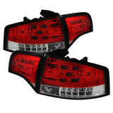 Spyder Audi A4 4Dr 06-08 LED Tail Lights Red Clear ALT-YD-AA406-G2-LED-RC 5029294