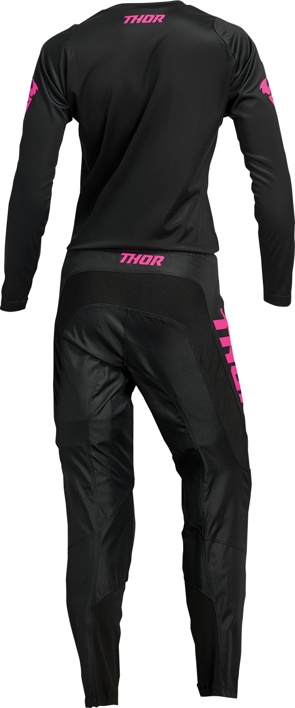 THOR Women's Sector Minimal Jersey - Black/Pink - XS 2911-0247