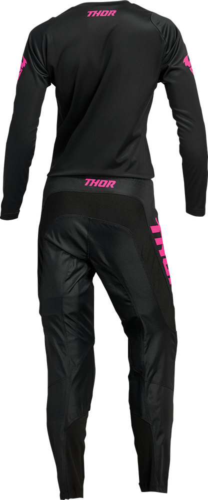 THOR Women's Sector Minimal Jersey - Black/Pink - XS 2911-0247