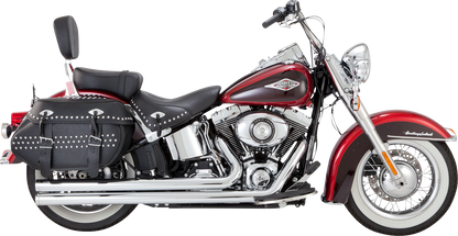 VANCE & HINES Big Shots Long Exhaust System - Chrome Softail / Fat Boy 2012-2017   17323