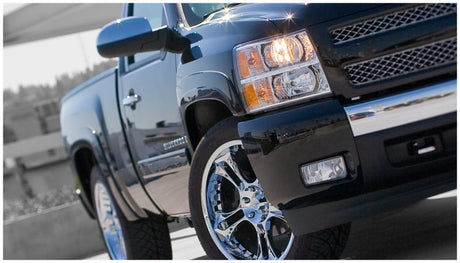 Bushwacker 07-13 Chevy Silverado 1500 Fleetside OE Style Flares 4pc 69.3in Bed - Black 40941-02