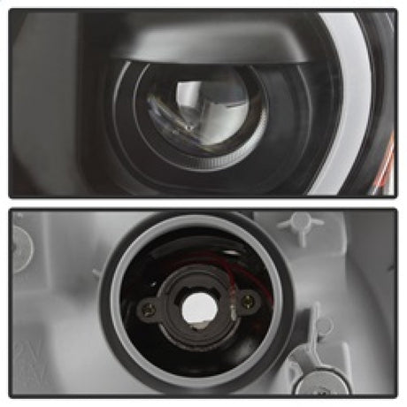 xTune Toyota Tacoma 12-15 Headlights - Light Bar DRL - Black PRO-JH-TTA12-LBDRL-BK 9037542