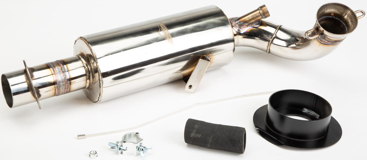STRAIGHTLINE Lightweight Muffler Stainless Pol 132-148