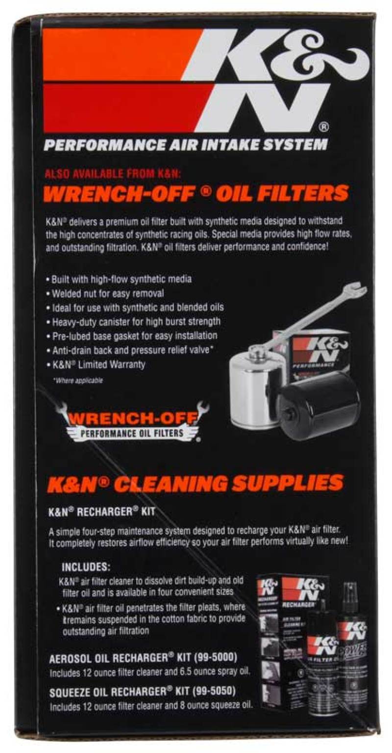K&N 08-17 Harley Davidson Touring Models Performance Air Intake System 57-1134