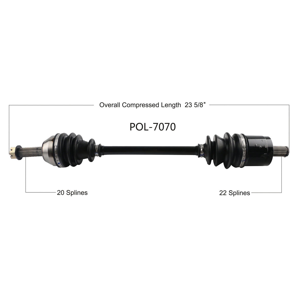 OPEN TRAILOe 2.0 Axle FrontPOL-7070