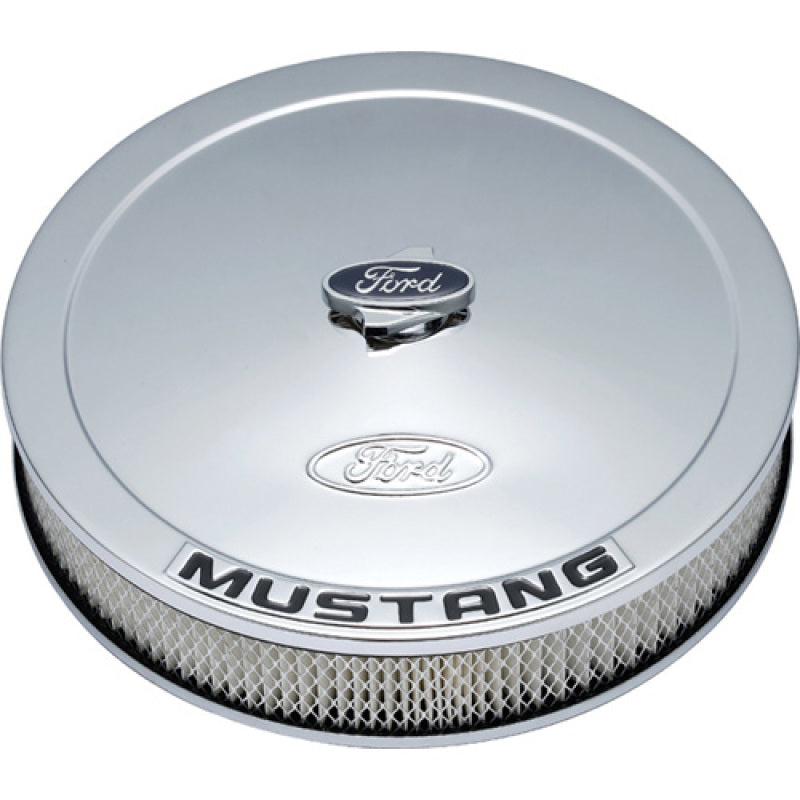 Ford Racing Air Cleaner Kit - Chrome w/Mustang Emblem 302-361