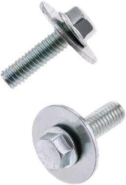 BOLT 8mm Hex Head Flange Bolt 6x1.0x20mm W/16mm Washer 10/Pk 024-11626