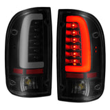ANZO 1995-2000 Toyota Tacoma LED Taillights Black Housing Smoke Lens (Pair) 311354