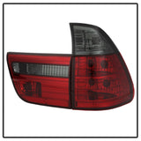 Spyder BMW E53 X5 00-06 4PCS Euro Style Tail Lights- Red Smoke ALT-YD-BE5300-RS 5000842