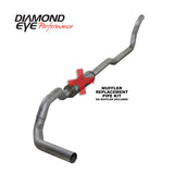 Diamond Eye KIT 4in TB MFLR RPLCMENT PIPE SGL AL: 2-WHEEL DRIVE ONLY 89-93 DODGE CUMMINS 5.9L K4209A-RP