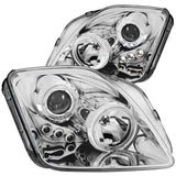 ANZO 1997-2001 Honda Prelude Projector Headlights w/ Halo Chrome w/ LED 121342
