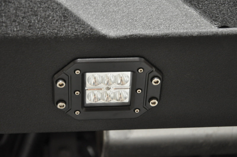 DV8 Offroad 07-18 Jeep Wrangler JK Full Length Rear Bumper w/ Lights RBSTTB-10