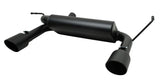 Gibson 07-11 Jeep Wrangler JK Rubicon 3.8L 2.5in Cat-Back Dual Split Exhaust - Black Elite (Ceramic) 17303-B