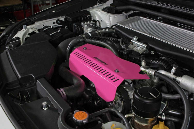Perrin 2022+ Subaru WRX Pulley Cover - Hyper Pink PSP-ENG-153HP