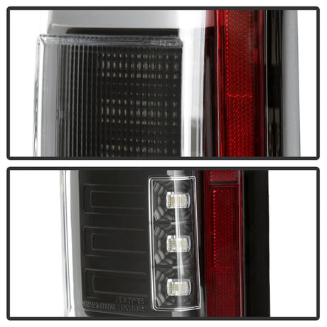 Spyder 15-18 Ford F-150 Light Bar LED Tail Lights (w/Blind Spot) - Black (ALT-YD-FF15015BS-LBLED-BK) 5085313