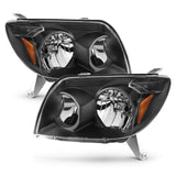 ANZO 2003-2005 Toyota 4Runner Crystal Headlights Black 111394