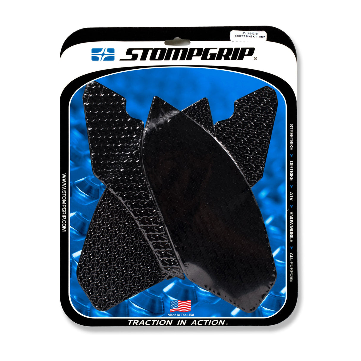 STOMPGRIP Tank Pad Kit Icon Black 55-14-0107B
