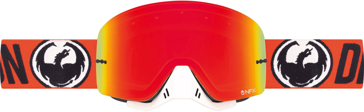 DRAGON Nfx Goggle Flash Orange W/Yellow Red Ion Lens 228686429732