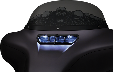 KURYAKYN LED Fairing Vent Light - Black 5056