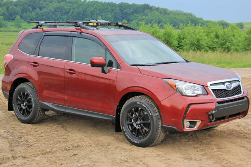 Rally Armor 14-18 Subaru Forester Black Mud Flap w/ Red Logo MF28-UR-BLK/RD