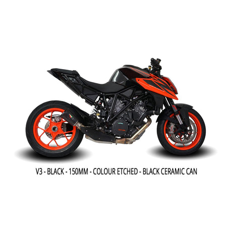 IN STOCK Austin Racing V3 BLACK ORANGE TIP    SLIP-ON 2014 - 2019 KTM SUPERDUKE 1290 R & 2016 - 2023 GT  AR52
