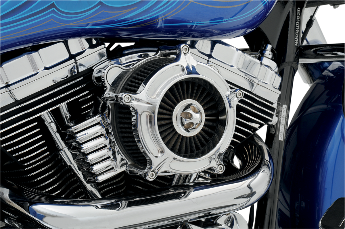 RSD Turbine Air Cleaner - Chrome - Throttle By Wire 0206-2038-CH