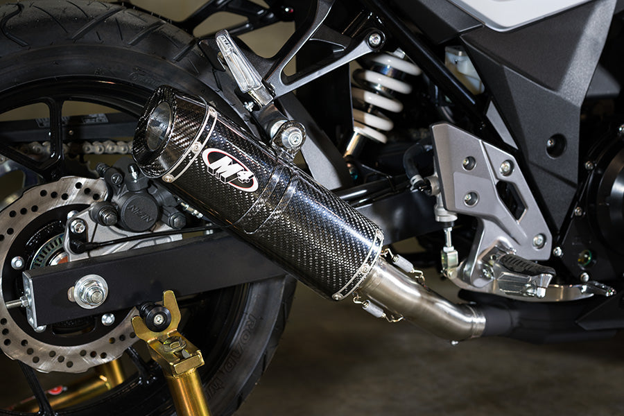 M4 Exhaust X-96 Carbon Fiber Slip On 2018-2021 GSX-S 250R SU2504