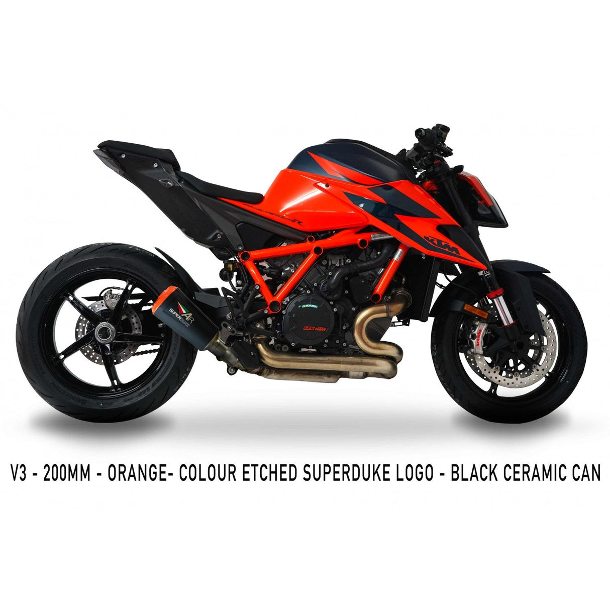 Austin Racing Black V3 2020 - 2024 KTM SUPERDUKE R/RR/EVO 1290 COMPLIANT & RACE SLIP-ON EXHAUST