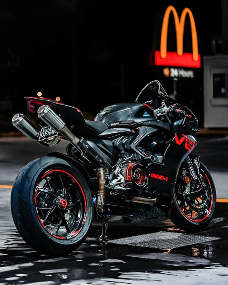 Vandemon Ducati Panigale/ Streetfighter V2 High Mount Titanium Slip-On Mufflers DUCV2TIMESMUFHMA VA-126