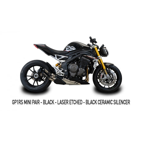 Austin Racing GP1RS 2021 - 2025 1200 SPEED TRIPLE SILENCER BOX DELETE RACE EXHAUST SYSTEMS  AR59