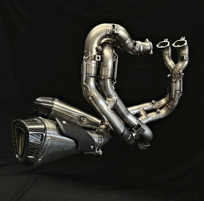 Vandemon  Ducati V4 / V4R Panigale & Streetfighter Full Titanium Exhaust system 2023-2024 SKU: DUCV4TIEXHSYSNC