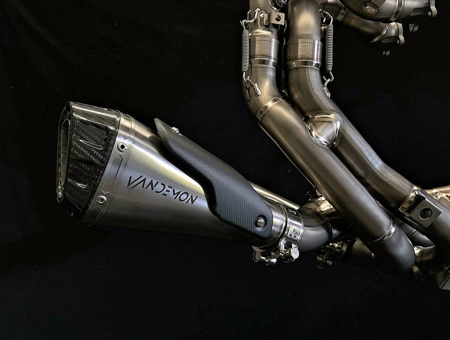 Vandemon  Ducati V4 / V4R Panigale & Streetfighter Full Titanium Exhaust system 2023-2024 SKU: DUCV4TIEXHSYSNC