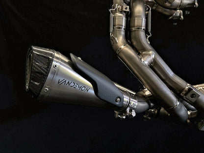 Vandemon  Ducati V4 Panigale & Streetfighter Full Titanium Exhaust system 2023-2024 SKU: DUCV4TIEXHSYSNC
