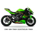 Austin Racing  SLIP-ON COMPLIANT & RACE TITANIUM exhaust for 2023- 2025  KAWASAKI ZX4R/RR