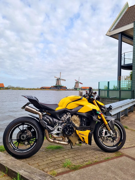 Vandemon Ducati Panigale & Streetfighter V4 Titanium High Mount 3/4 Slip-On 2018-21 DUCV4SFTIMUFHMA VA-120