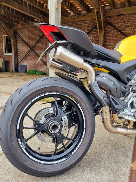 Vandemon Ducati Panigale & Streetfighter V4 Titanium High Mount 3/4 Slip-On 2018-21 DUCV4SFTIMUFHMA VA-120