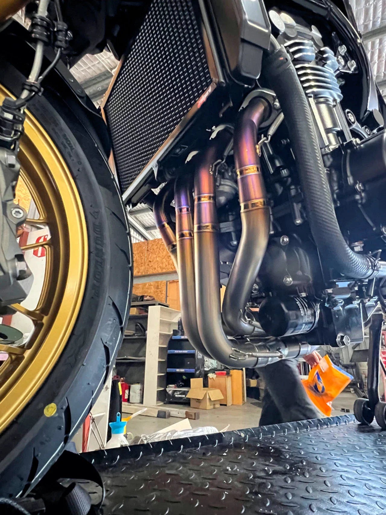 Vandemon  Z900RS Cafe Racer Full Titanium Exhaust System 2018-24 KAWAZ900RSTITANEXHB